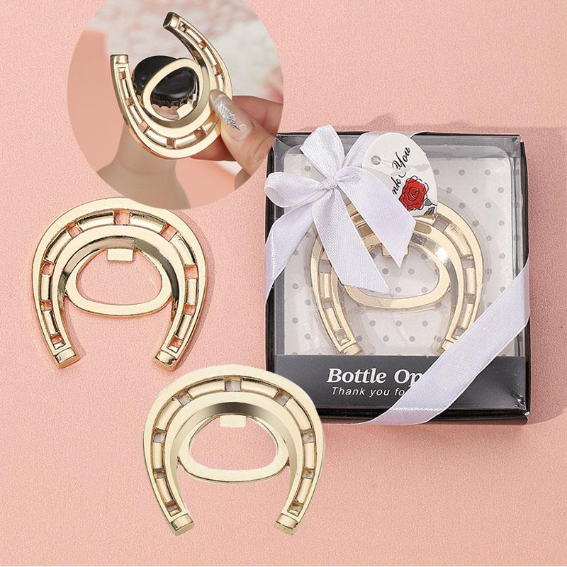 10pcs Creative Horseshoe Opener Festival Wedding Party Party Beer Bottle Opener Small Gift
