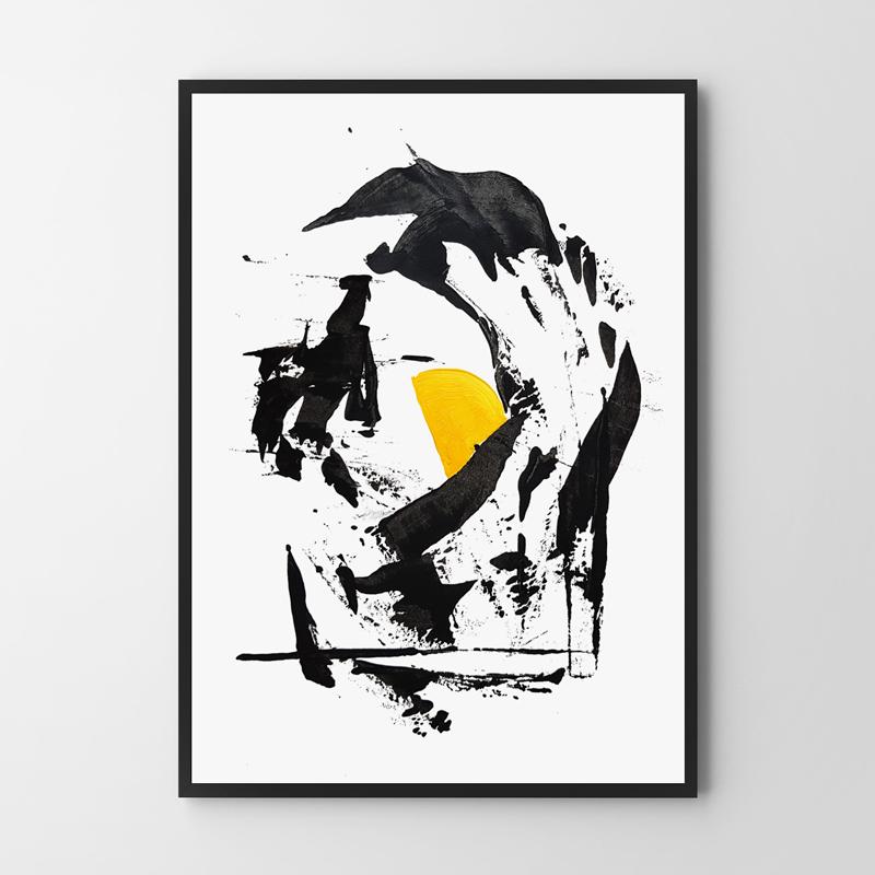 Poster Black Abstraction