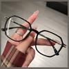 Retro Ultralight Blue Blocking Glasses Girl Metal Frame Plain Glasses Blue Light Bezel Transparent Eyewear Glasses for Women