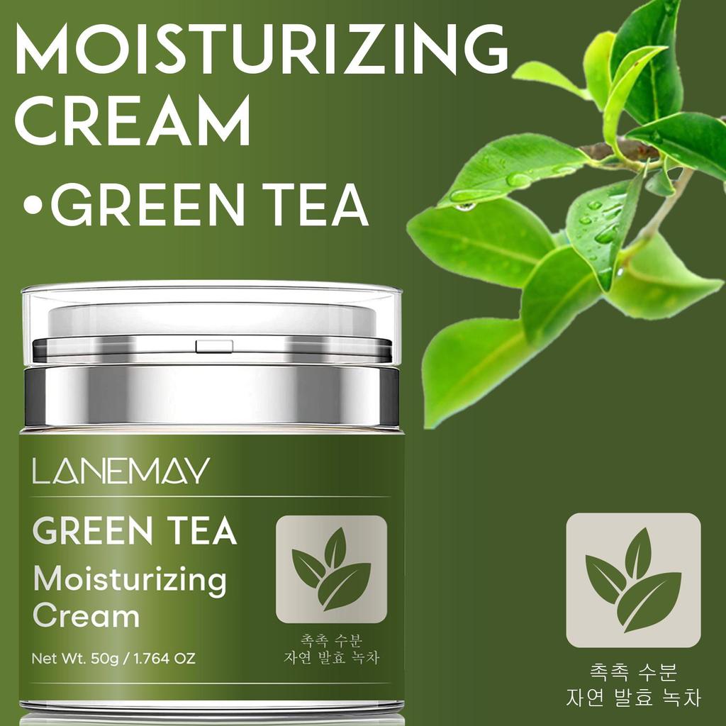 Green Tea Moisturizing Cream - Replenishes Moisture, Soothes & Protects Skin, Strengthens the Skin Barrier