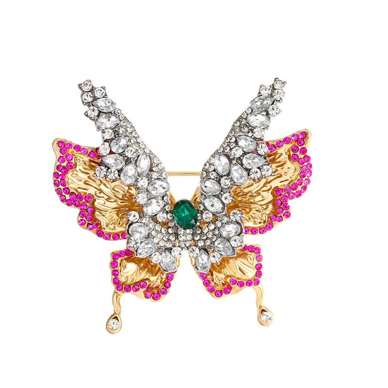 Luxury Exquisite Butterfly Brooches For Women Girls  Insects Pins Versatile Shiny Corsage Clothing Accessories Gifts
