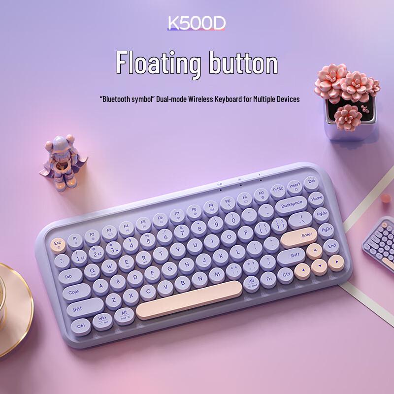 BOW K500D Triple-Mode Bluetooth Wireless Keyboard
