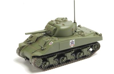 PLATZ Girls & Panzer the Movie Easy Model Tankery Series M4 Sherman 75mm Gun Model, Sanders University High School, 1/56 Scale Plastic Model GP56-3