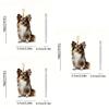 Colorful Acrylic Car Hanging Ornament Cute Cartoon Style For Home And Auto Decoration