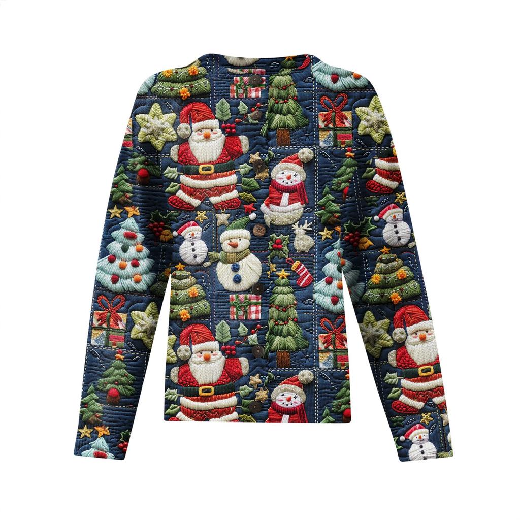 Women'S Christmas Sweater Cute Fun Christmas Sweater Fall And Winter Long Sleeve Knitted Sweater