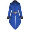 European & American Men's Steampunk Medieval Frock Coat for Cosplay & Stage Performance