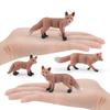 Simulated Red Fox Firefox Fox Model 4 Forest Animal Sand Table Decorative Static Ornament Toy