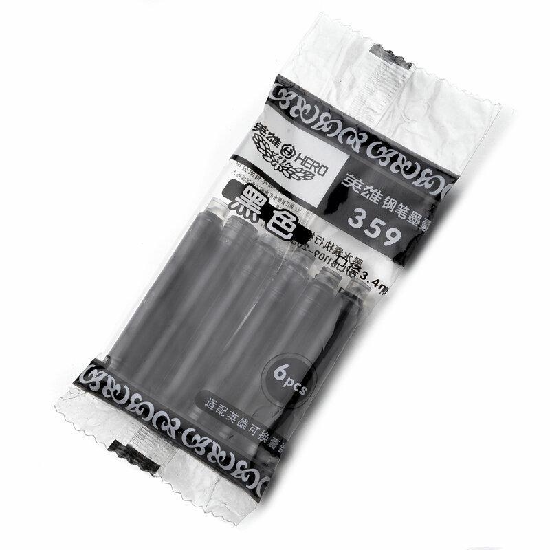 

Hero Fountain Pen Ink Cartridges 359, Third Grade Special: Pure Blue & 2.6 Black Ink, Replaceable Cartridges.