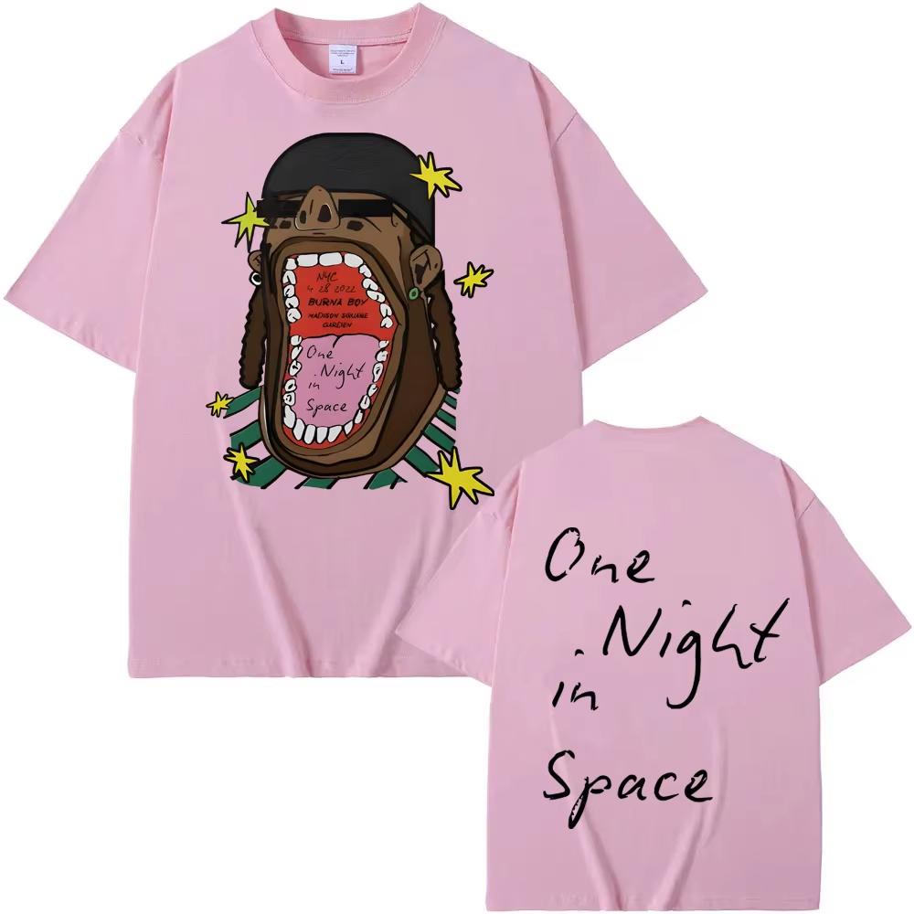 

Burna Boy T Shirt Street Hiphop Rapper Short Sleeve Oneck Tees Top Summer Cotton Tshirt Sudaderas Soft ComfortableTees 4XL