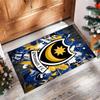 Tappeto Morbido Area Rug con Motivo Calcio Portsmouth FC Antiscivolo Tappeto per Pavimento Interno Tappetino Decorazione Sportiva per Camera da Letto