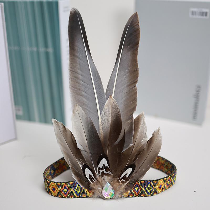 Native American Feather Headdresses: Versatile Styles for Children & Adults, Perfect for Festivals, Performances, and Costumes.
