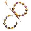 High Matching Retro High Quality Natural Tiger'S Eye Amethyst Mix And Match Design Bracelet Bracelet.
