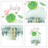 Car Dashboard Accessory with Crystal Floral Ornament