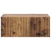 Wall Mounted Nightstand Reclaimed Wood Look 49 x 34.5 x 20 cm