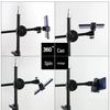60CM Floor-Standing Metal Crossbar Phone Mount with Adjustable Extension Rod