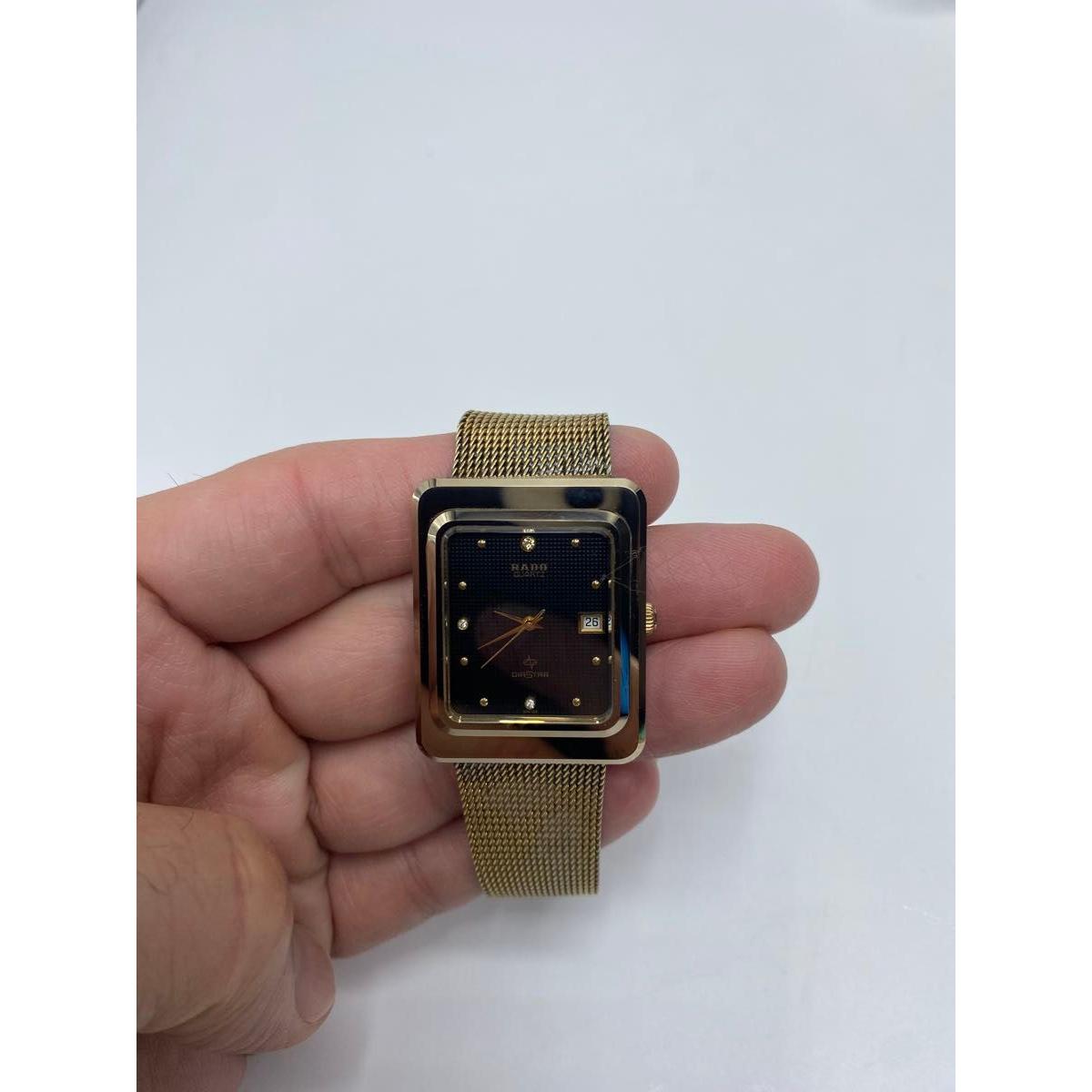 Used Rare Good Condition Vintage Rado Diastar Gold 3P Date