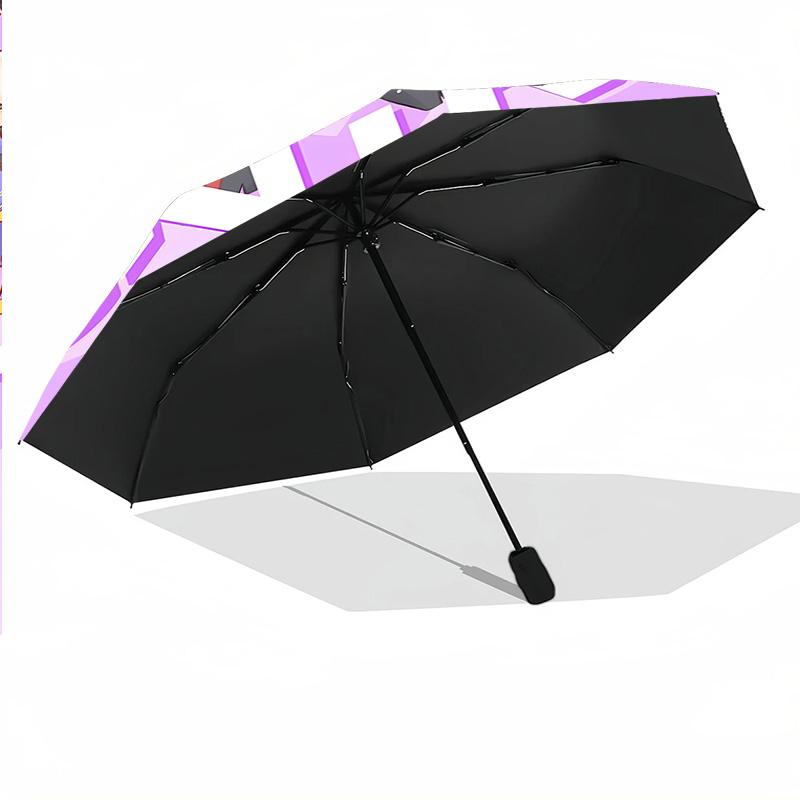8‑Rib Automatic Umbrella, Kpop Demon Hunters Design Foldable Umbrella for Sun Rain Protection Travel