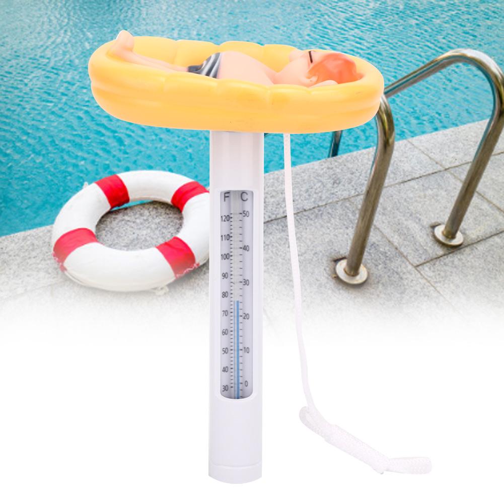 Cute Floating Pool Thermometer Temperature Meter for Outdoor Indoor Swimming Pools SPA