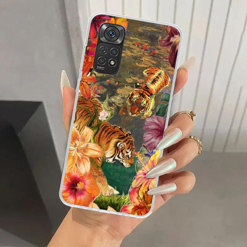 Superior Tiger Pattern Art Phone Case for Xiaomi Redmi Note 15 14 14S 13 12S 12 Pro 11S 11 Plus 11T 11E 10S Soft Funda Print She