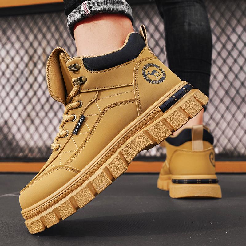 Fashion CYYTL Winter Mens Boots Casual Shoes Cowboy Combat Tactical Motorcycle Chelsea Ankle Work Outdoor Hiking Designer Luxury Leather