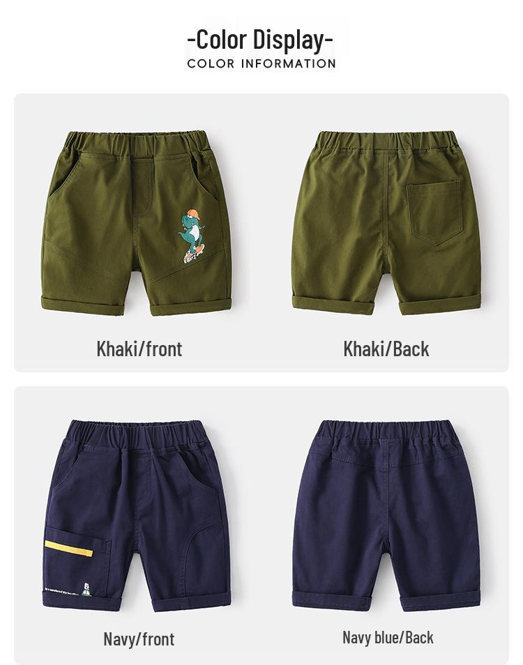 Korean Style Kids Summer 2026 Casual Cargo Shorts for Boys - Versatile, Lightweight, Trendy