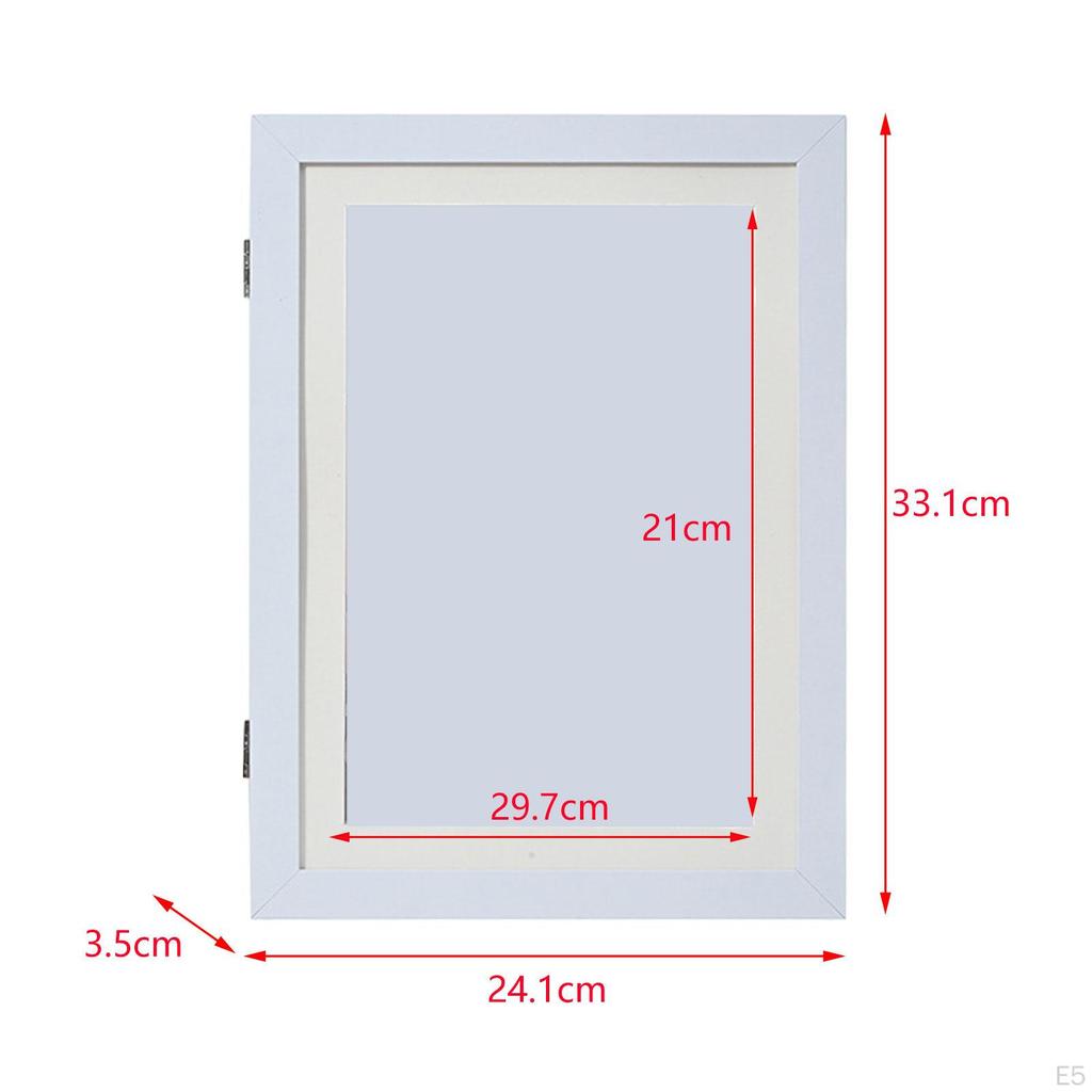 Kids Art Frame Front Opening Picture for Crafts Black