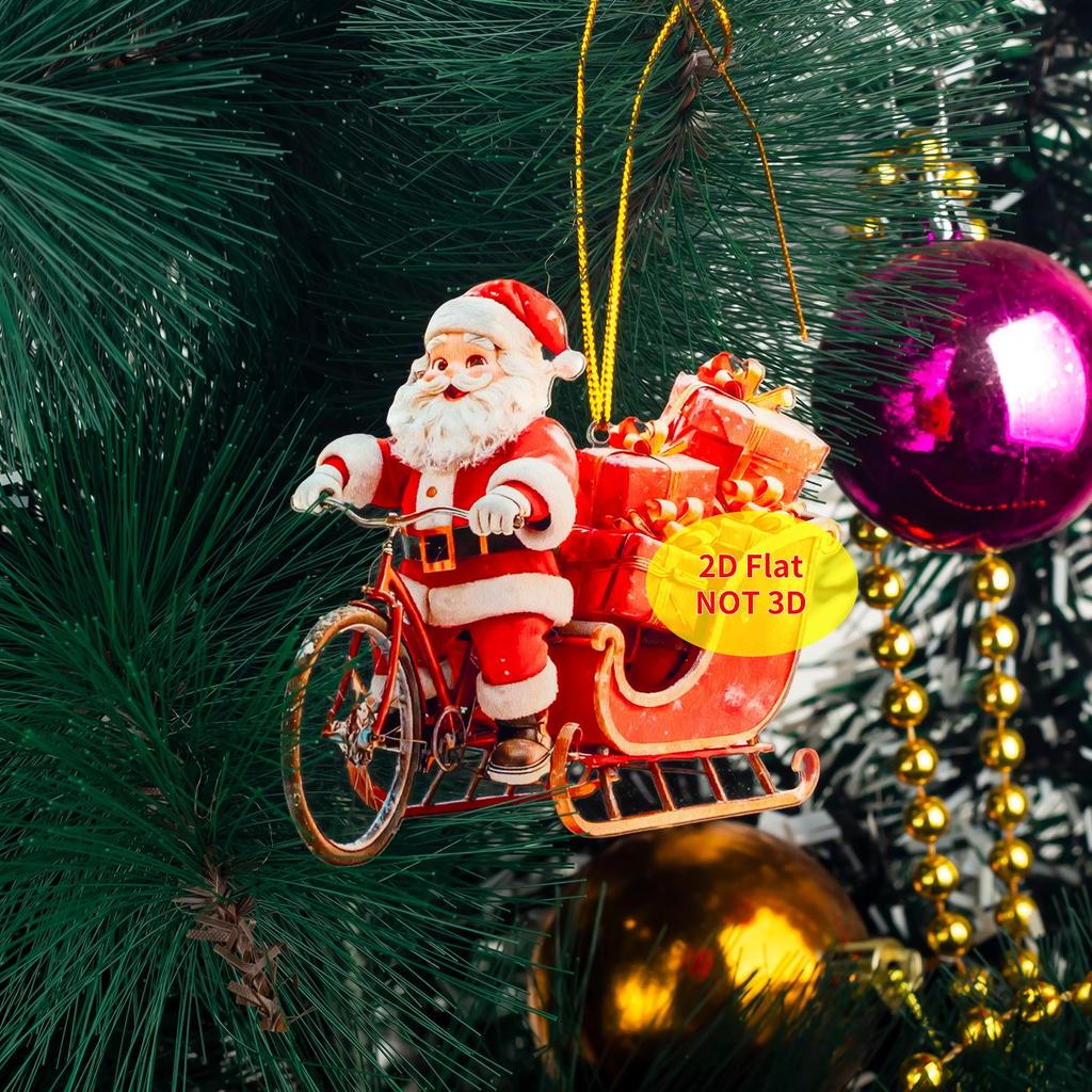 Akryl Tomte Julgransprydnad Nyckelring Present