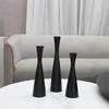 Modern Candle Stands 3 Piece Decorative Taper Candlestick Metal Candleholders For Table Centerpieces Or Patios Decors