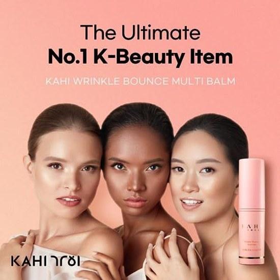 Kahi Wrinkle Bounce Multi Balm 9g Stick Korean Cosmetics Portable Serum Skin Care Touch-Up Instead Makeup