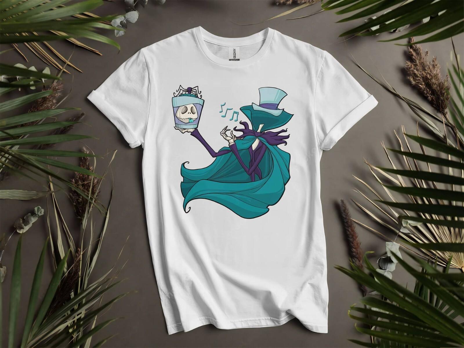 Jack Skellington Cosplay Hatbox T-Shirt Mens Womens Tees Top T Shirt Mens Womens Tees Top Men Women Unisex Tshirt K528 XL