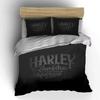 Black Harley Style Bedding Set Bedding Duvet Cover Set Duvet Cover Pillowcases (1 * Duvet Cover 2 * Pillowcases, Without Duvet Insert)