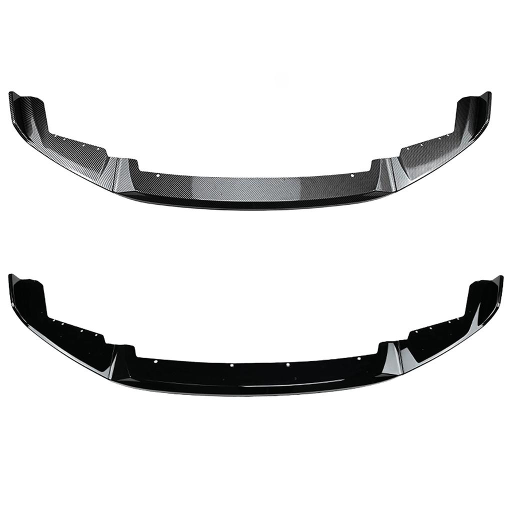 Car Front Bumper Spoiler Lip Splitter Trim Exterior Accessores Carbon Fiber Style Glossy Black CS Style For BMW F87 M2 2016-2021