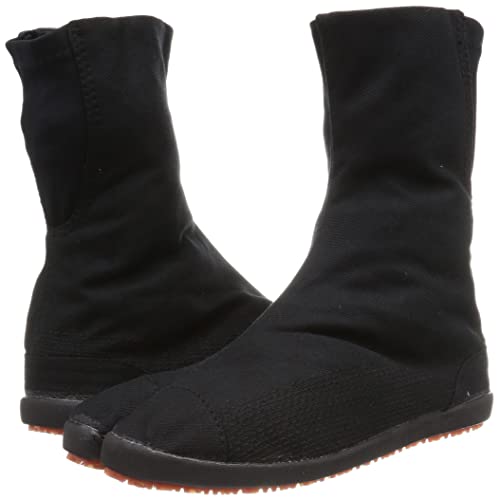 Japanische Saisou Tabi-Trainingsschuhe mit Verschluss (Schwarz, 27 cm)