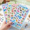 Reusing Tiny Sticker for Phone Case Notebook Handcraft Cute Puffier Sticker for Kids, 3D Design Sticker for Boys Girls