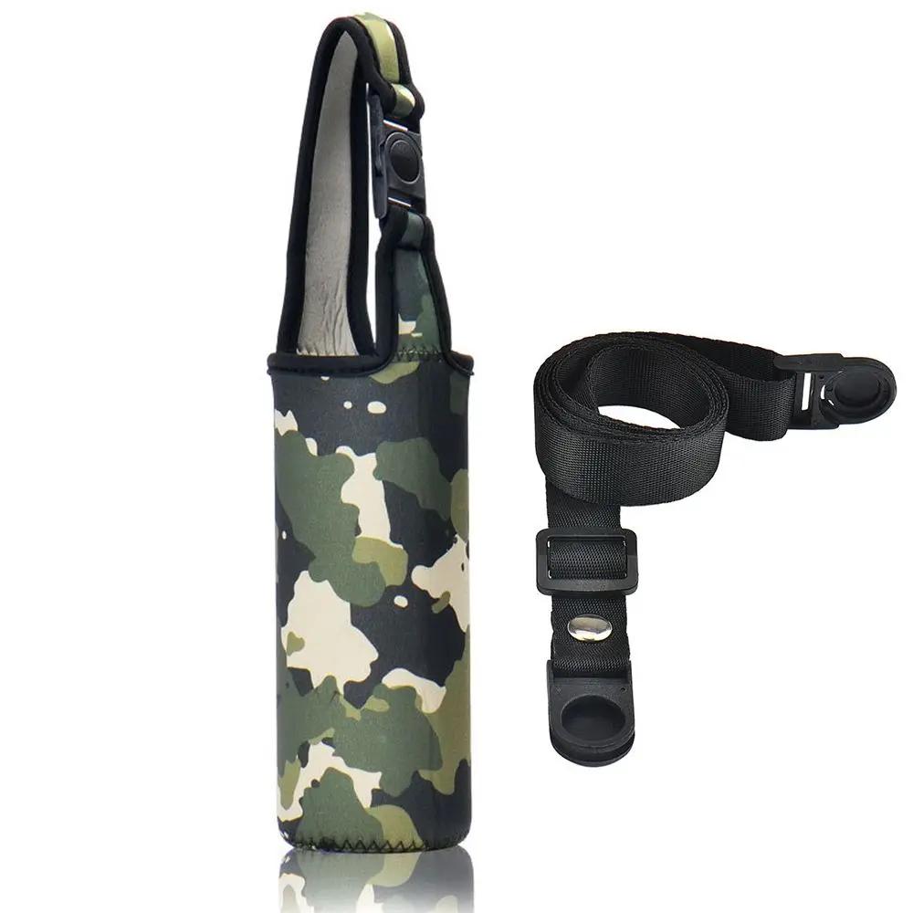 Cute Cartoon Cup Cover Kids Drinking Bottle Protective Cover Strap Lanyard Buckle Adjustable Plush Insulation Cup Case