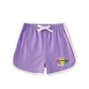 Kids' Summer Color Block Sports Set: Short Sleeve T-Shirt & Hot Pants