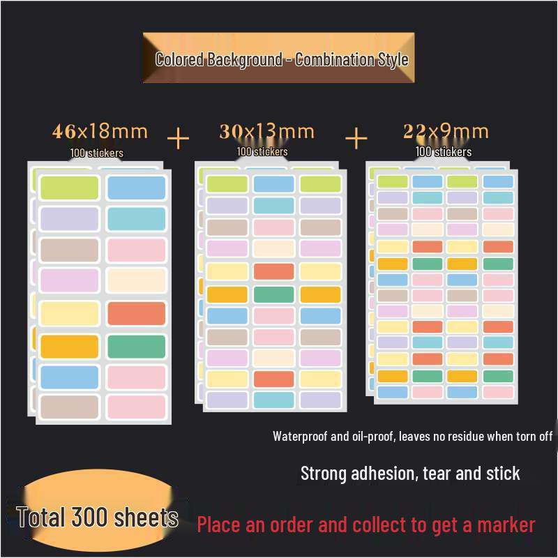 Waterproof Silver Label Stickers for Kitchen Storage and Seasoning Marking