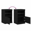 LED Sideboard in Black Oak Look 41 x 37 x 67 cm