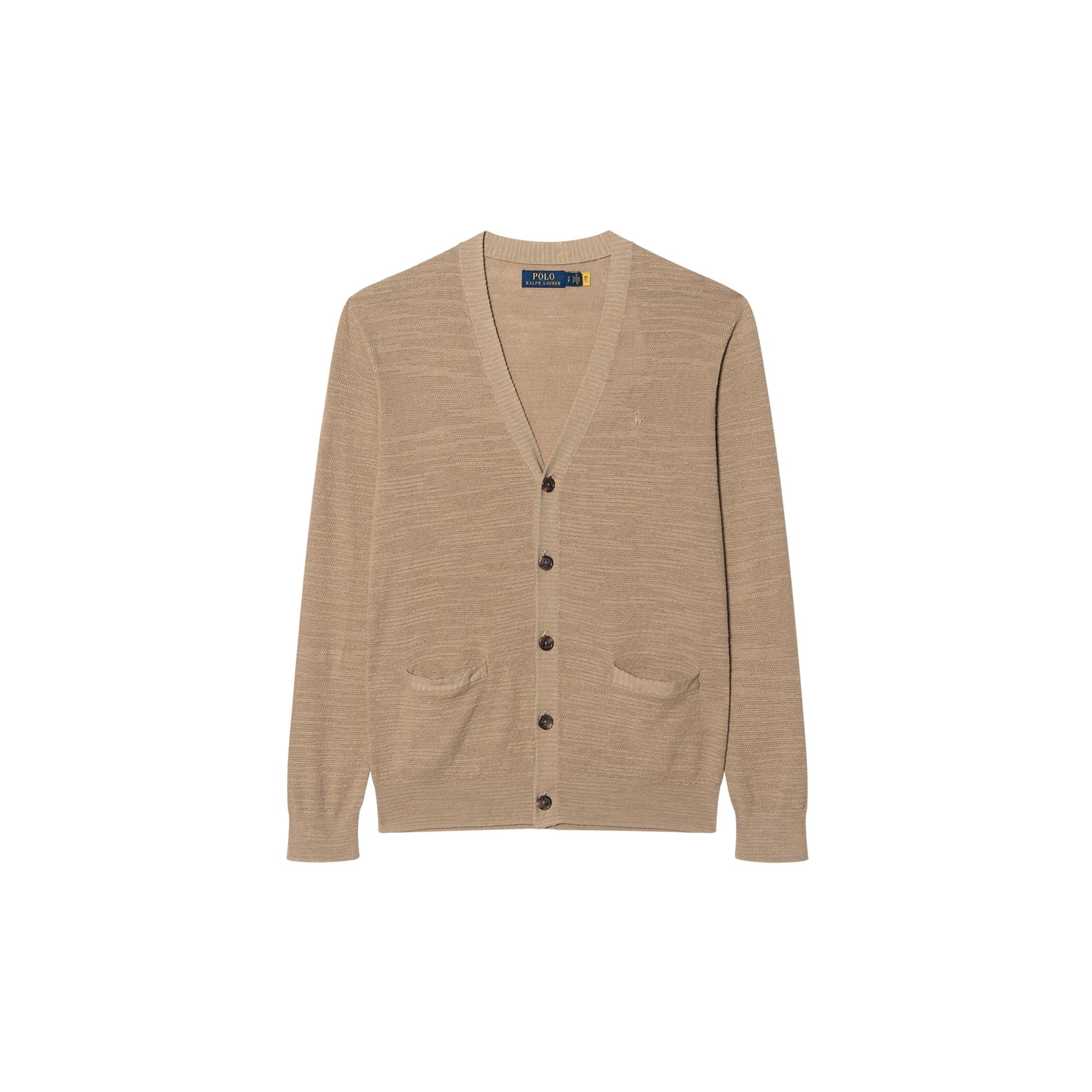 

Polo Ralph Lauren Ss22 V-Neck Single-Breasted Solid Color Cardigan Men Cardigans Brown MNPOSWE16821040-250 S