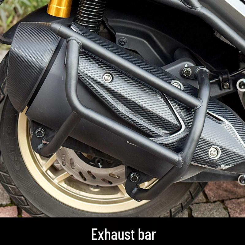 Suits Sym Husky 300: Bumper Guard, Anti-Fall Bar, Rear and Tail Rack, Backrest Mod Accessories