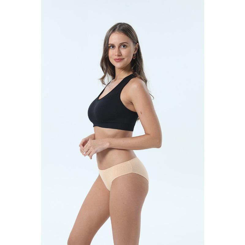 High Quality Comfort Women's Panties Low-waisted Large Size Panties Female Package Hip Imitation Non-marking Panties Female Summer Cotton Sexy Briefs