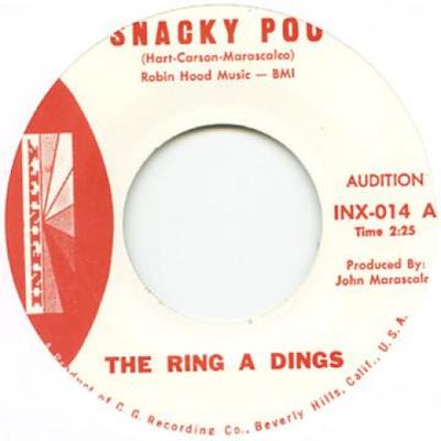 7inch Record RING A DINGS - Snacky Poo / Part 2 INFINITY014 Infinity 1962 UK Rock