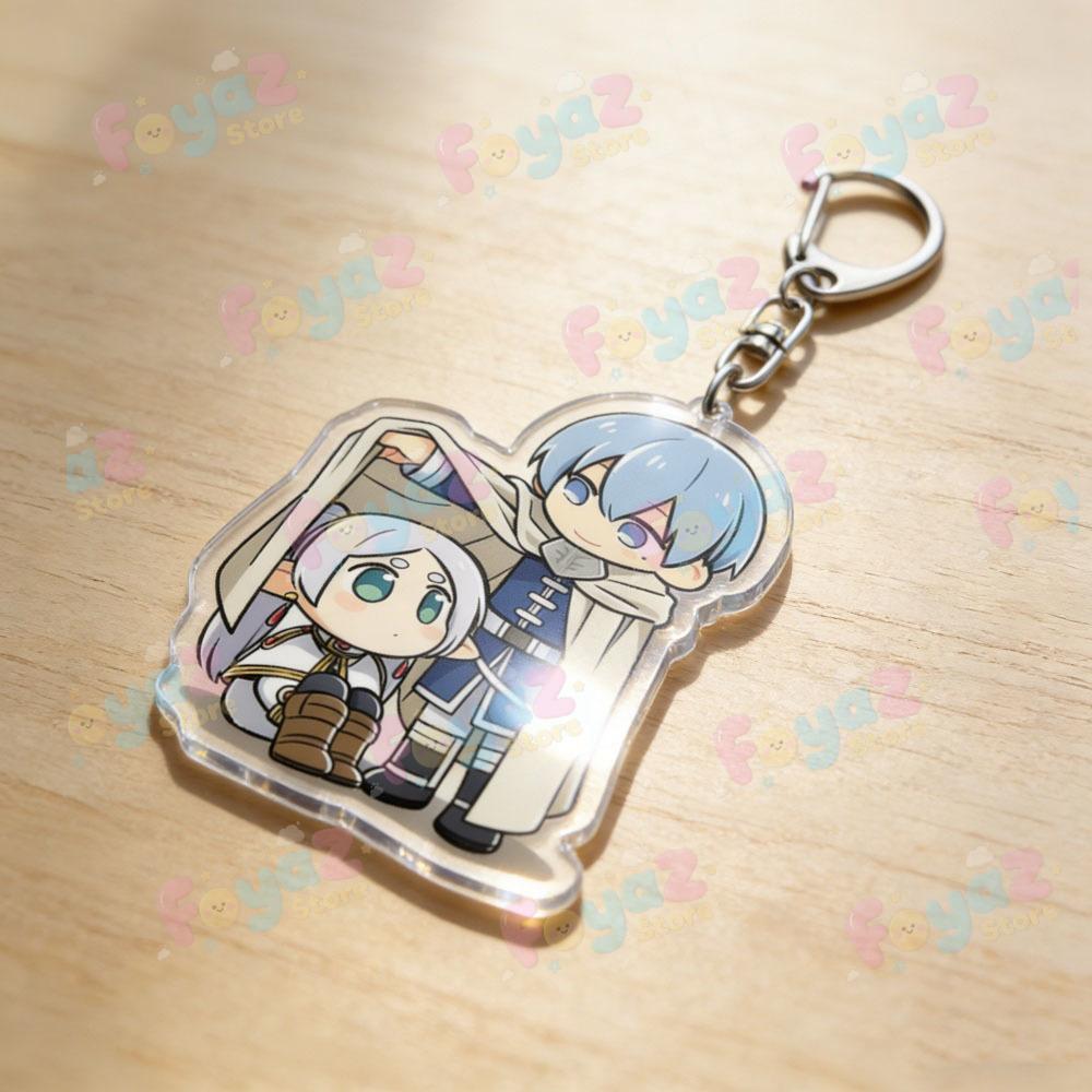 Frieren Keychain Accessories Bag Cartoon Keyrings Jewelry Manga Fans Gifts