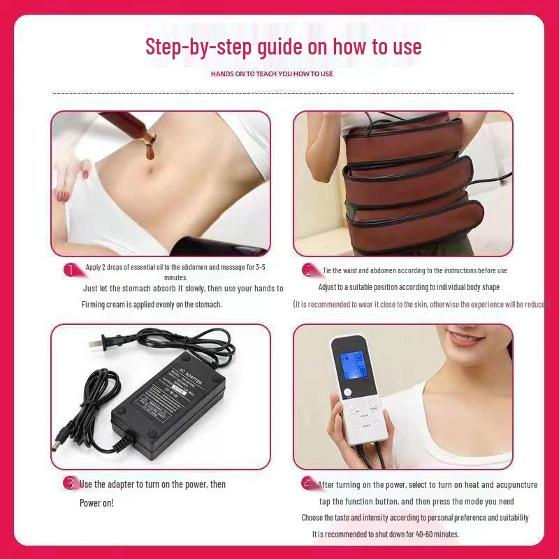Slimming Belt & Abdominal Shaper: Fat Burning & Moisture Removal Beauty Instrument