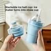 Ice Hockey Cup - Creative Silicone Portable Folding Ice Cup Mold with Built-in Straw. Perfect for Summer Outings and On-the-go Drinking.