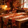 Artificial Plants for Wedding Party Fall Eucalyptus Garland, Autumn Money Leaf Vine, Faux Greenery Fake Flowers Home Decoration Thanksgiving Harvest,