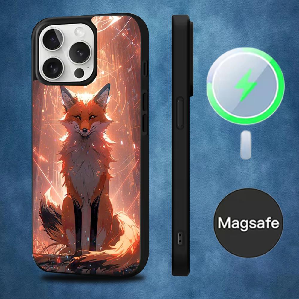 

Cute Animal Fox Phone Case For iPhone 16,15,14,13,12,11,Pro,Max,Plus,Mini,Magsafe,Magnetic Wireless Charging Case iPhone12PRO