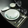New Chinese Style Gold Rim Bone China Dinnerware Set