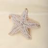Broche Étoile de Mer Exquise Sertie de Diamants Perle Broche Personnalisée Accessoires Femmes