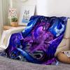Colorful Dragon Pattern Flannel Throw Blanket Soft Cozy Lightweight Warm for Bedroom Sofa Couch Bed Decoration Teen Kids Gifts